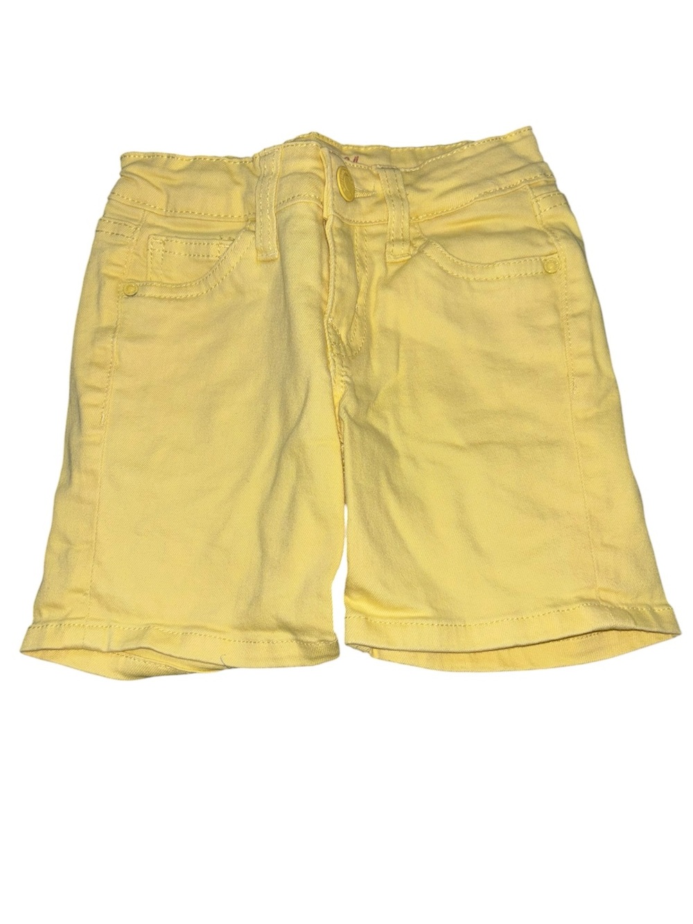 Studio V by Vigoss Kids Yellow Denim Bermuda Shorts - Size 6